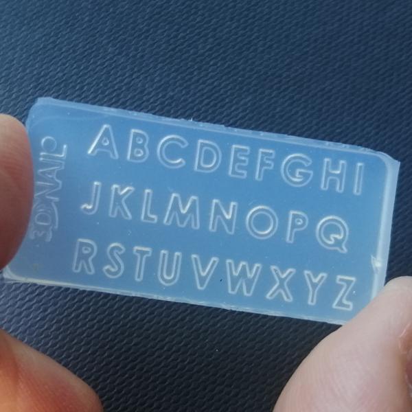 Buchstaben 3D Silikonform mini